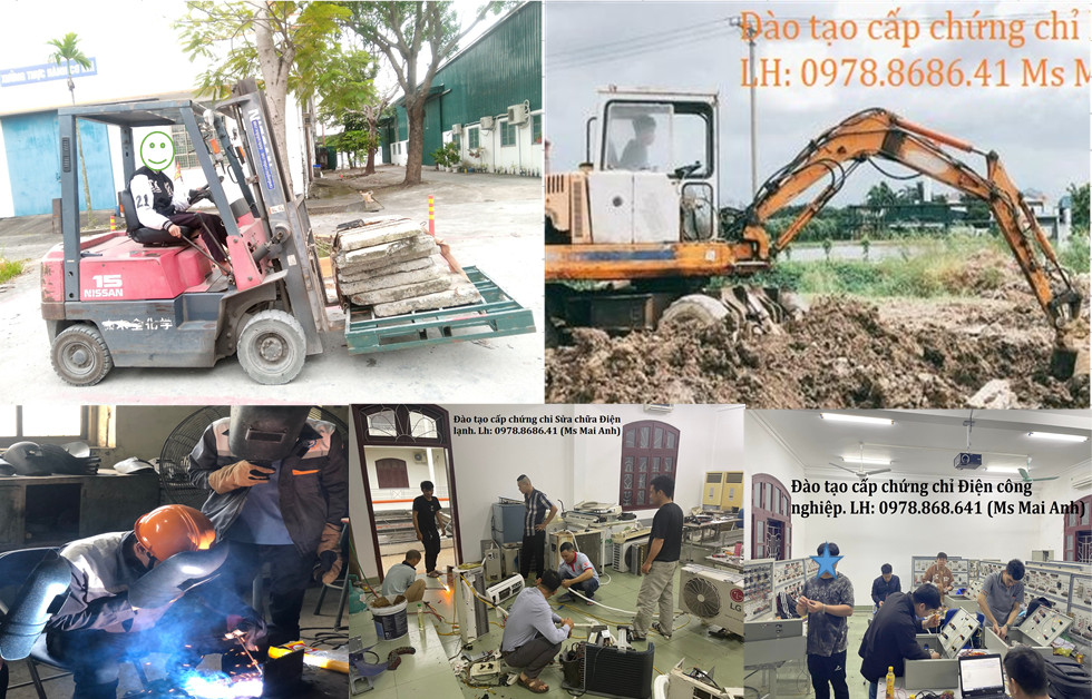ĐÀO TẠO CẤP CHỨNG CHỈ XE NÂNG-CẨU, MÁY XÚC TẠI HẢI PHÒNG